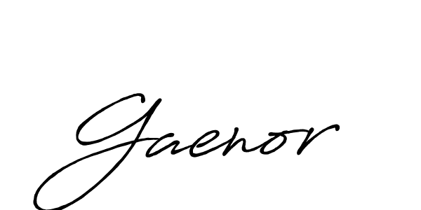 Create a beautiful signature design for name Gaenor. With this signature (Antro_Vectra_Bolder) fonts, you can make a handwritten signature for free. Gaenor signature style 7 images and pictures png