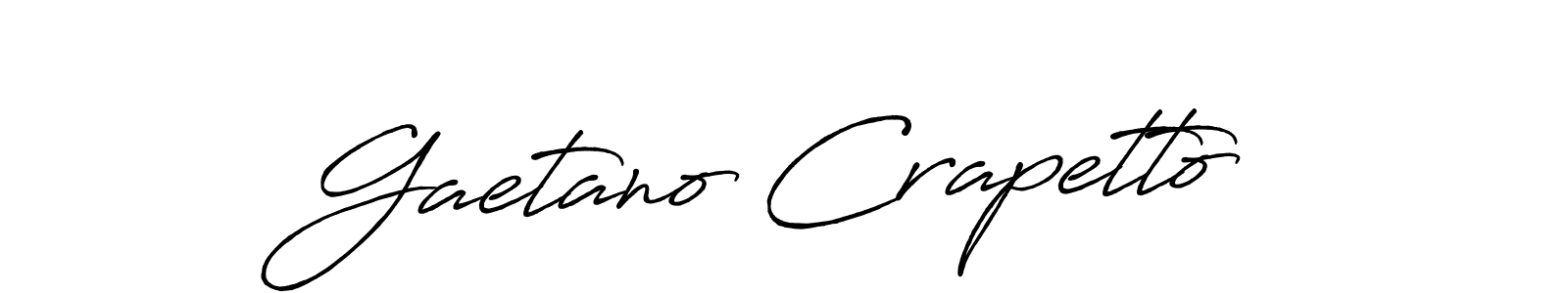 How to make Gaetano Crapetto name signature. Use Antro_Vectra_Bolder style for creating short signs online. This is the latest handwritten sign. Gaetano Crapetto signature style 7 images and pictures png