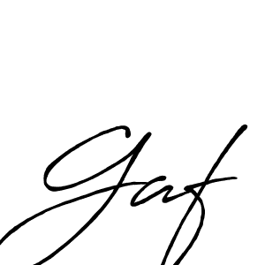 Create a beautiful signature design for name Gaf. With this signature (Antro_Vectra_Bolder) fonts, you can make a handwritten signature for free. Gaf signature style 7 images and pictures png