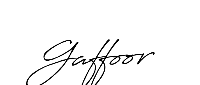 Make a beautiful signature design for name Gaffoor. With this signature (Antro_Vectra_Bolder) style, you can create a handwritten signature for free. Gaffoor signature style 7 images and pictures png