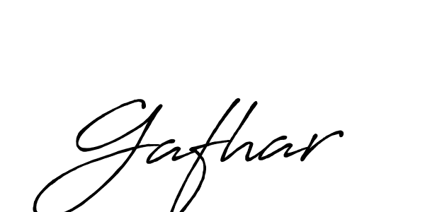 Design your own signature with our free online signature maker. With this signature software, you can create a handwritten (Antro_Vectra_Bolder) signature for name Gafhar. Gafhar signature style 7 images and pictures png