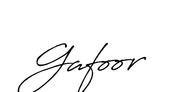 Design your own signature with our free online signature maker. With this signature software, you can create a handwritten (Antro_Vectra_Bolder) signature for name Gafoor. Gafoor signature style 7 images and pictures png