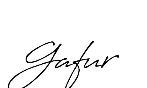 How to make Gafur signature? Antro_Vectra_Bolder is a professional autograph style. Create handwritten signature for Gafur name. Gafur signature style 7 images and pictures png
