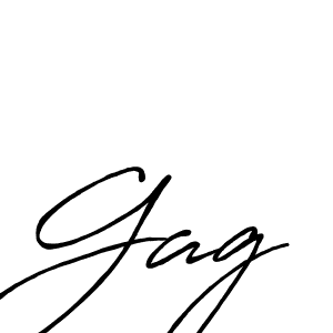 Design your own signature with our free online signature maker. With this signature software, you can create a handwritten (Antro_Vectra_Bolder) signature for name Gag. Gag signature style 7 images and pictures png