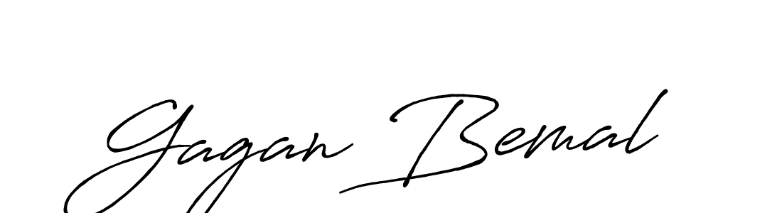 It looks lik you need a new signature style for name Gagan Bemal. Design unique handwritten (Antro_Vectra_Bolder) signature with our free signature maker in just a few clicks. Gagan Bemal signature style 7 images and pictures png