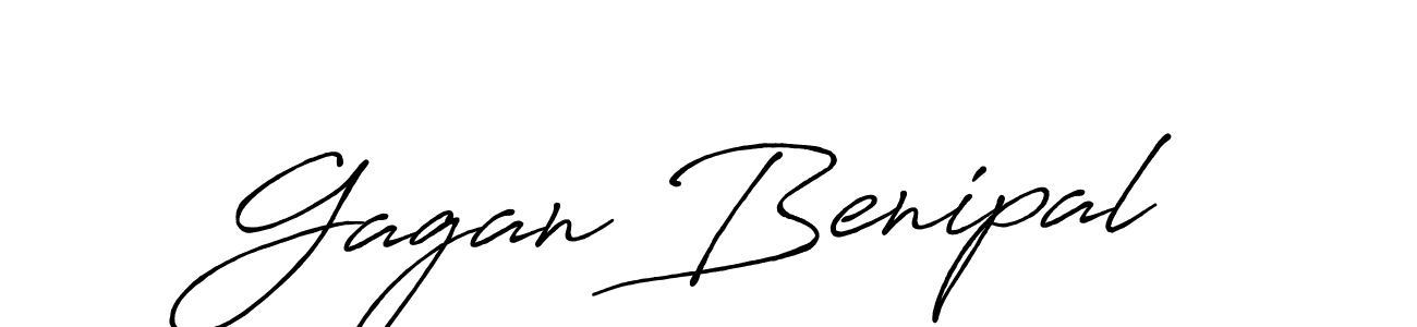 Create a beautiful signature design for name Gagan Benipal. With this signature (Antro_Vectra_Bolder) fonts, you can make a handwritten signature for free. Gagan Benipal signature style 7 images and pictures png