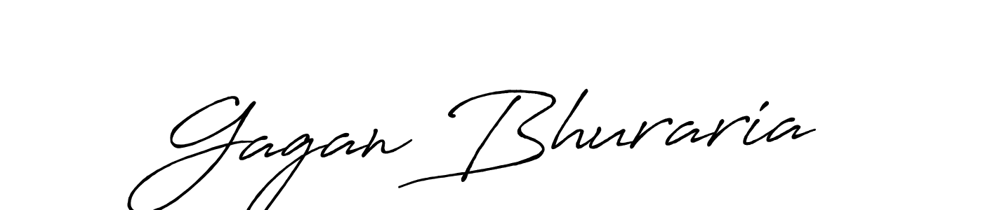 Make a beautiful signature design for name Gagan Bhuraria. With this signature (Antro_Vectra_Bolder) style, you can create a handwritten signature for free. Gagan Bhuraria signature style 7 images and pictures png