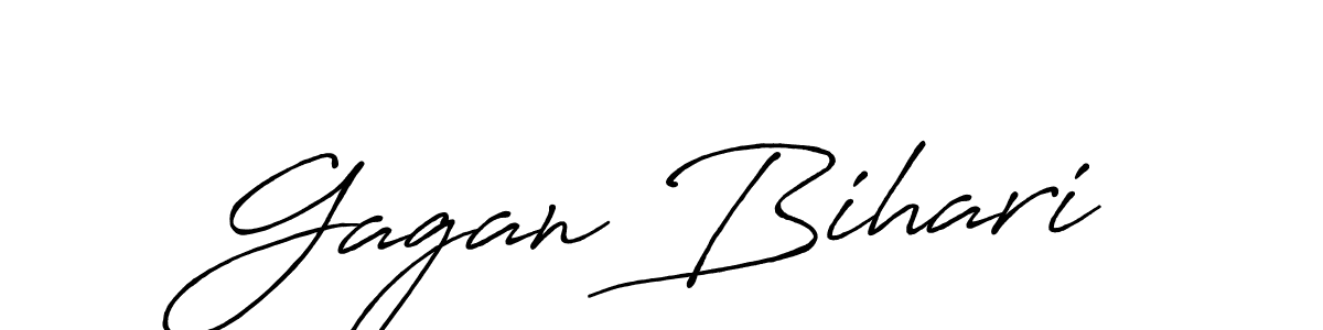 Design your own signature with our free online signature maker. With this signature software, you can create a handwritten (Antro_Vectra_Bolder) signature for name Gagan Bihari. Gagan Bihari signature style 7 images and pictures png