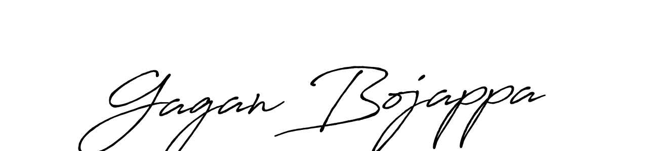 Gagan Bojappa stylish signature style. Best Handwritten Sign (Antro_Vectra_Bolder) for my name. Handwritten Signature Collection Ideas for my name Gagan Bojappa. Gagan Bojappa signature style 7 images and pictures png