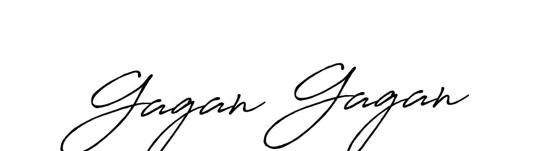 Create a beautiful signature design for name Gagan Gagan. With this signature (Antro_Vectra_Bolder) fonts, you can make a handwritten signature for free. Gagan Gagan signature style 7 images and pictures png