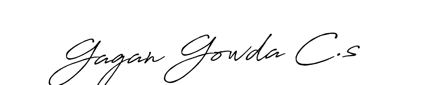 Also You can easily find your signature by using the search form. We will create Gagan Gowda C.s name handwritten signature images for you free of cost using Antro_Vectra_Bolder sign style. Gagan Gowda C.s signature style 7 images and pictures png