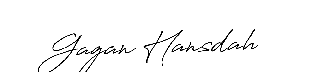 It looks lik you need a new signature style for name Gagan Hansdah. Design unique handwritten (Antro_Vectra_Bolder) signature with our free signature maker in just a few clicks. Gagan Hansdah signature style 7 images and pictures png