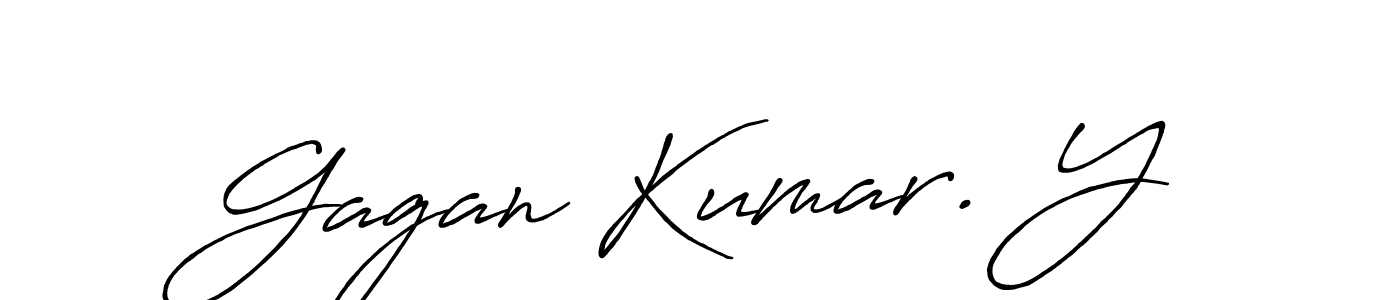 Make a beautiful signature design for name Gagan Kumar. Y. Use this online signature maker to create a handwritten signature for free. Gagan Kumar. Y signature style 7 images and pictures png