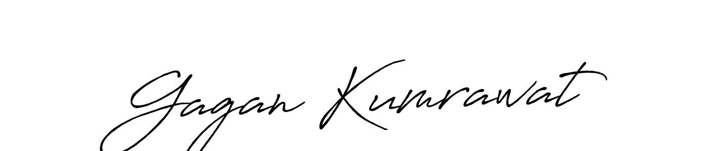 How to make Gagan Kumrawat name signature. Use Antro_Vectra_Bolder style for creating short signs online. This is the latest handwritten sign. Gagan Kumrawat signature style 7 images and pictures png