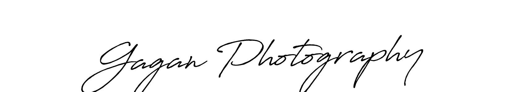 Create a beautiful signature design for name Gagan Photography. With this signature (Antro_Vectra_Bolder) fonts, you can make a handwritten signature for free. Gagan Photography signature style 7 images and pictures png