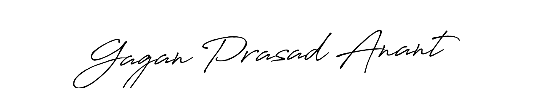 Make a beautiful signature design for name Gagan Prasad Anant. With this signature (Antro_Vectra_Bolder) style, you can create a handwritten signature for free. Gagan Prasad Anant signature style 7 images and pictures png