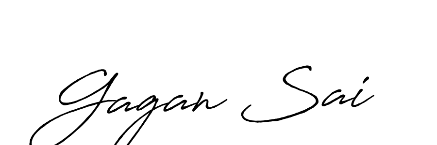 Make a beautiful signature design for name Gagan Sai. Use this online signature maker to create a handwritten signature for free. Gagan Sai signature style 7 images and pictures png