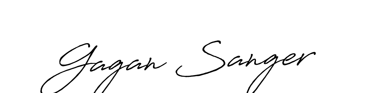 Also we have Gagan Sanger name is the best signature style. Create professional handwritten signature collection using Antro_Vectra_Bolder autograph style. Gagan Sanger signature style 7 images and pictures png
