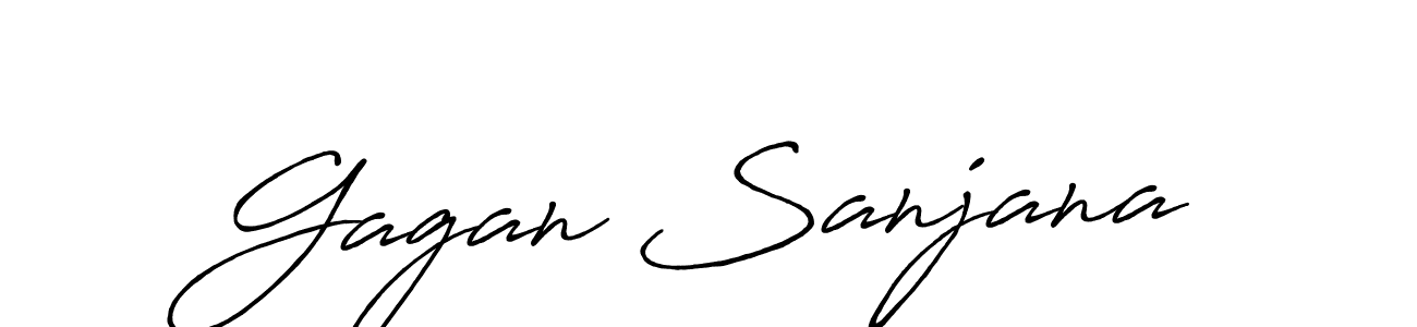 The best way (Antro_Vectra_Bolder) to make a short signature is to pick only two or three words in your name. The name Gagan Sanjana include a total of six letters. For converting this name. Gagan Sanjana signature style 7 images and pictures png