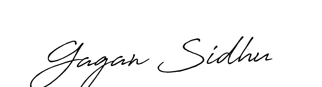 Create a beautiful signature design for name Gagan Sidhu. With this signature (Antro_Vectra_Bolder) fonts, you can make a handwritten signature for free. Gagan Sidhu signature style 7 images and pictures png