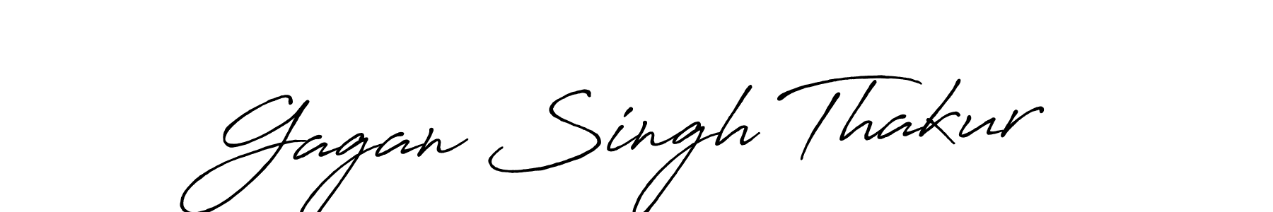 Create a beautiful signature design for name Gagan Singh Thakur. With this signature (Antro_Vectra_Bolder) fonts, you can make a handwritten signature for free. Gagan Singh Thakur signature style 7 images and pictures png