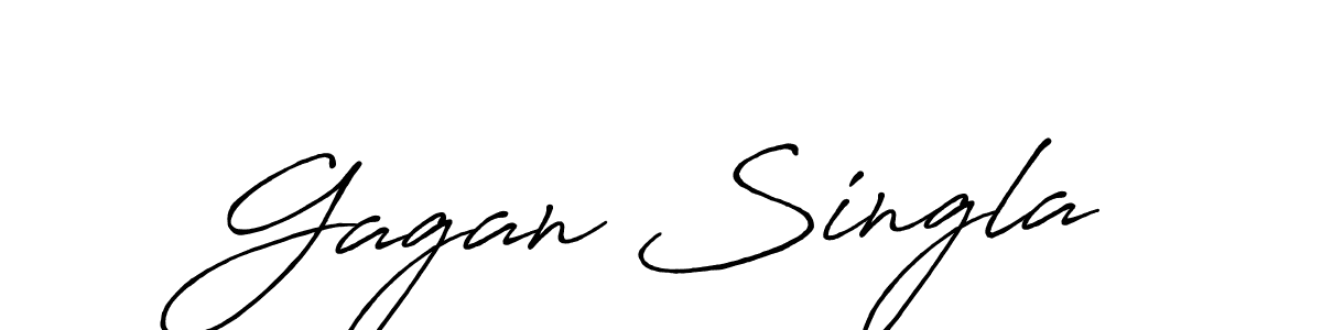 How to make Gagan Singla signature? Antro_Vectra_Bolder is a professional autograph style. Create handwritten signature for Gagan Singla name. Gagan Singla signature style 7 images and pictures png