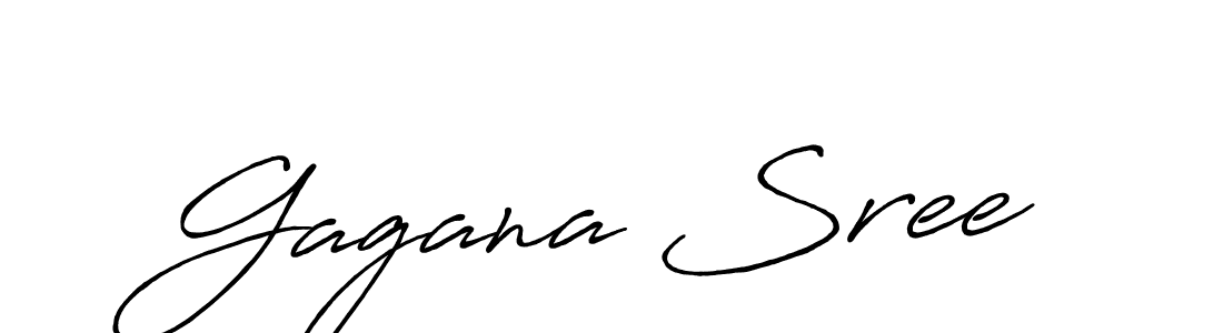 Also we have Gagana Sree name is the best signature style. Create professional handwritten signature collection using Antro_Vectra_Bolder autograph style. Gagana Sree signature style 7 images and pictures png