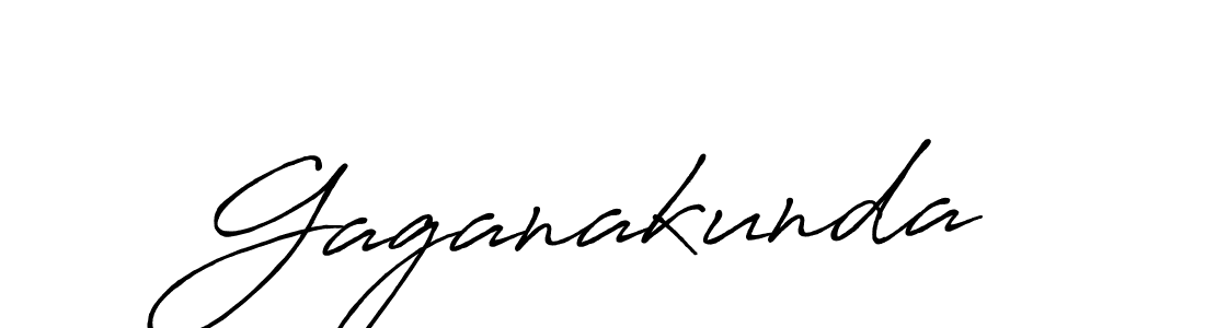 Create a beautiful signature design for name Gaganakunda. With this signature (Antro_Vectra_Bolder) fonts, you can make a handwritten signature for free. Gaganakunda signature style 7 images and pictures png