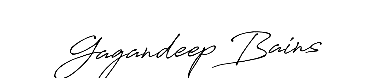 Also we have Gagandeep Bains name is the best signature style. Create professional handwritten signature collection using Antro_Vectra_Bolder autograph style. Gagandeep Bains signature style 7 images and pictures png