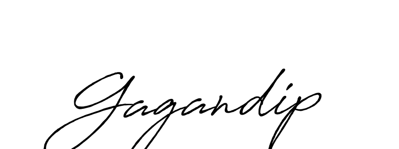 How to make Gagandip signature? Antro_Vectra_Bolder is a professional autograph style. Create handwritten signature for Gagandip name. Gagandip signature style 7 images and pictures png