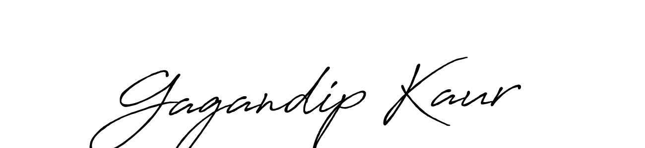 Design your own signature with our free online signature maker. With this signature software, you can create a handwritten (Antro_Vectra_Bolder) signature for name Gagandip Kaur. Gagandip Kaur signature style 7 images and pictures png