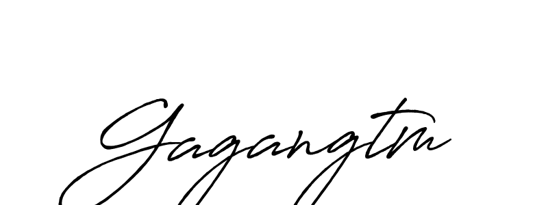 How to make Gagangtm name signature. Use Antro_Vectra_Bolder style for creating short signs online. This is the latest handwritten sign. Gagangtm signature style 7 images and pictures png