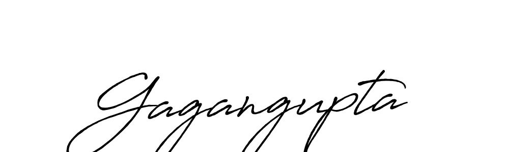 How to make Gagangupta name signature. Use Antro_Vectra_Bolder style for creating short signs online. This is the latest handwritten sign. Gagangupta signature style 7 images and pictures png