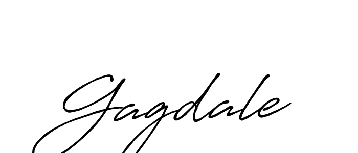 How to make Gagdale name signature. Use Antro_Vectra_Bolder style for creating short signs online. This is the latest handwritten sign. Gagdale signature style 7 images and pictures png