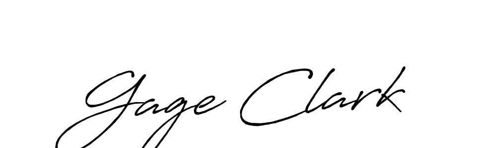 The best way (Antro_Vectra_Bolder) to make a short signature is to pick only two or three words in your name. The name Gage Clark include a total of six letters. For converting this name. Gage Clark signature style 7 images and pictures png