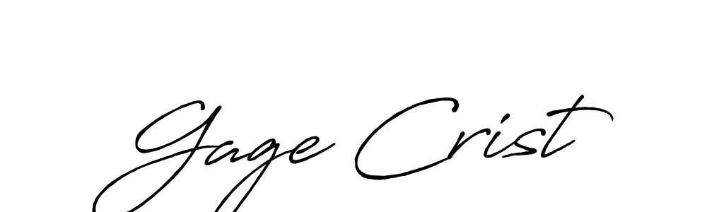 You should practise on your own different ways (Antro_Vectra_Bolder) to write your name (Gage Crist) in signature. don't let someone else do it for you. Gage Crist signature style 7 images and pictures png