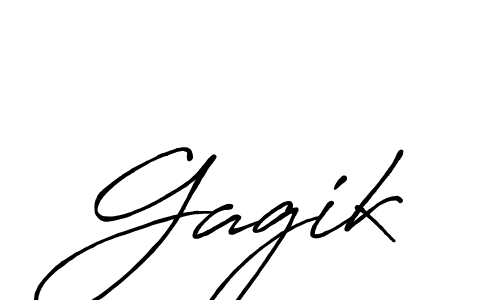 Use a signature maker to create a handwritten signature online. With this signature software, you can design (Antro_Vectra_Bolder) your own signature for name Gagik. Gagik signature style 7 images and pictures png
