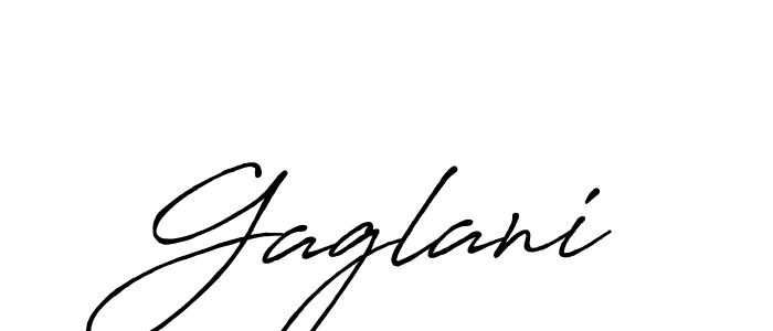 Create a beautiful signature design for name Gaglani. With this signature (Antro_Vectra_Bolder) fonts, you can make a handwritten signature for free. Gaglani signature style 7 images and pictures png