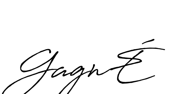How to make GagnÉ name signature. Use Antro_Vectra_Bolder style for creating short signs online. This is the latest handwritten sign. GagnÉ signature style 7 images and pictures png