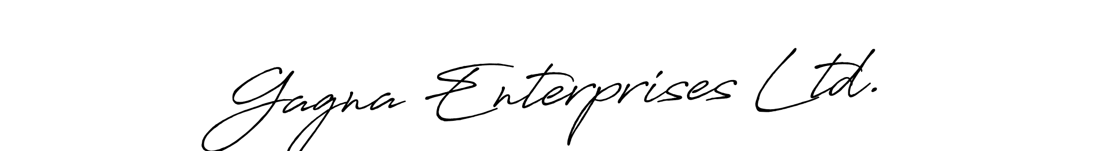 The best way (Antro_Vectra_Bolder) to make a short signature is to pick only two or three words in your name. The name Gagna Enterprises Ltd. include a total of six letters. For converting this name. Gagna Enterprises Ltd. signature style 7 images and pictures png