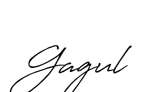 How to make Gagul signature? Antro_Vectra_Bolder is a professional autograph style. Create handwritten signature for Gagul name. Gagul signature style 7 images and pictures png