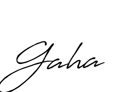 Create a beautiful signature design for name Gaha. With this signature (Antro_Vectra_Bolder) fonts, you can make a handwritten signature for free. Gaha signature style 7 images and pictures png
