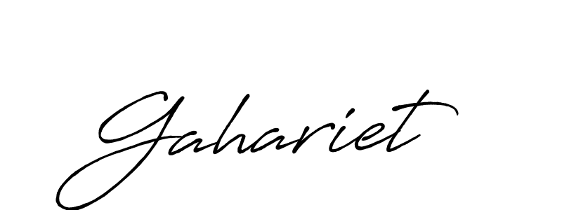 Create a beautiful signature design for name Gahariet. With this signature (Antro_Vectra_Bolder) fonts, you can make a handwritten signature for free. Gahariet signature style 7 images and pictures png