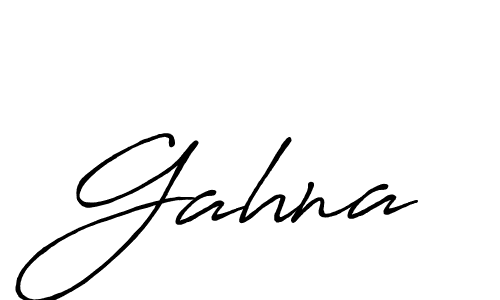 Make a beautiful signature design for name Gahna. Use this online signature maker to create a handwritten signature for free. Gahna signature style 7 images and pictures png