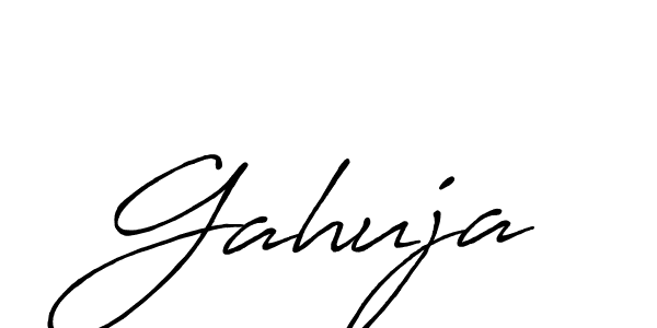 You should practise on your own different ways (Antro_Vectra_Bolder) to write your name (Gahuja) in signature. don't let someone else do it for you. Gahuja signature style 7 images and pictures png