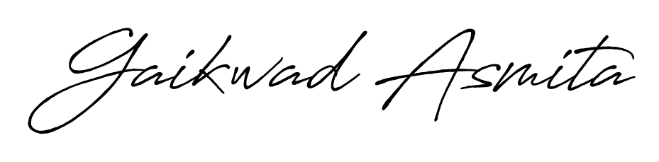 Also You can easily find your signature by using the search form. We will create Gaikwad Asmita name handwritten signature images for you free of cost using Antro_Vectra_Bolder sign style. Gaikwad Asmita signature style 7 images and pictures png