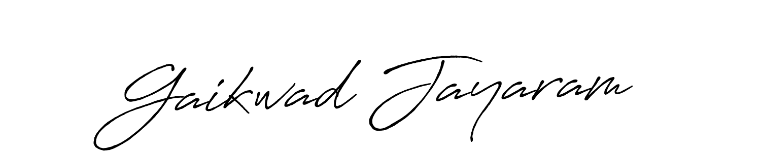 Create a beautiful signature design for name Gaikwad Jayaram. With this signature (Antro_Vectra_Bolder) fonts, you can make a handwritten signature for free. Gaikwad Jayaram signature style 7 images and pictures png