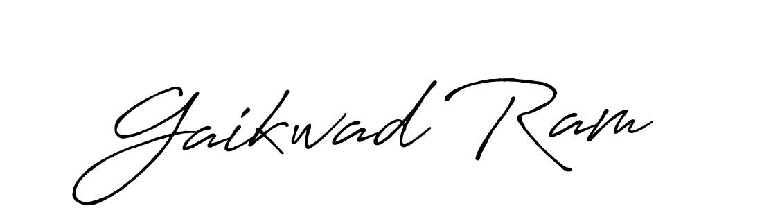 Create a beautiful signature design for name Gaikwad Ram. With this signature (Antro_Vectra_Bolder) fonts, you can make a handwritten signature for free. Gaikwad Ram signature style 7 images and pictures png