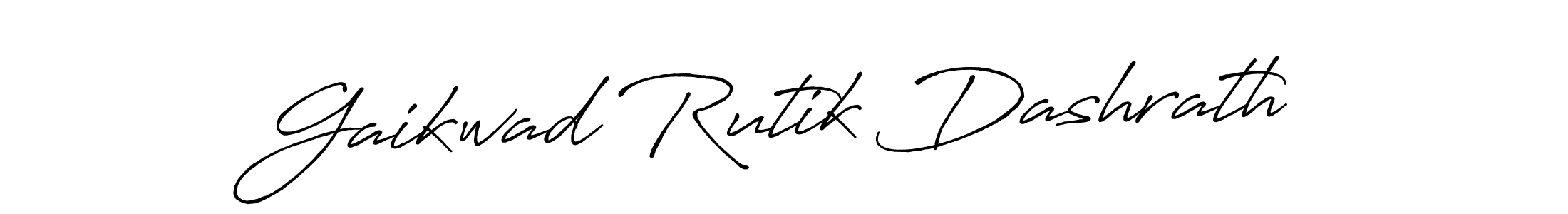 Make a beautiful signature design for name Gaikwad Rutik Dashrath. With this signature (Antro_Vectra_Bolder) style, you can create a handwritten signature for free. Gaikwad Rutik Dashrath signature style 7 images and pictures png