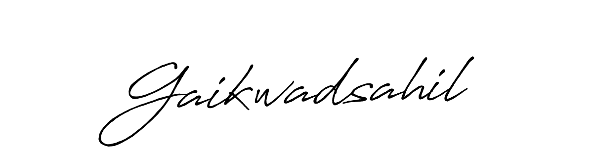Gaikwadsahil stylish signature style. Best Handwritten Sign (Antro_Vectra_Bolder) for my name. Handwritten Signature Collection Ideas for my name Gaikwadsahil. Gaikwadsahil signature style 7 images and pictures png